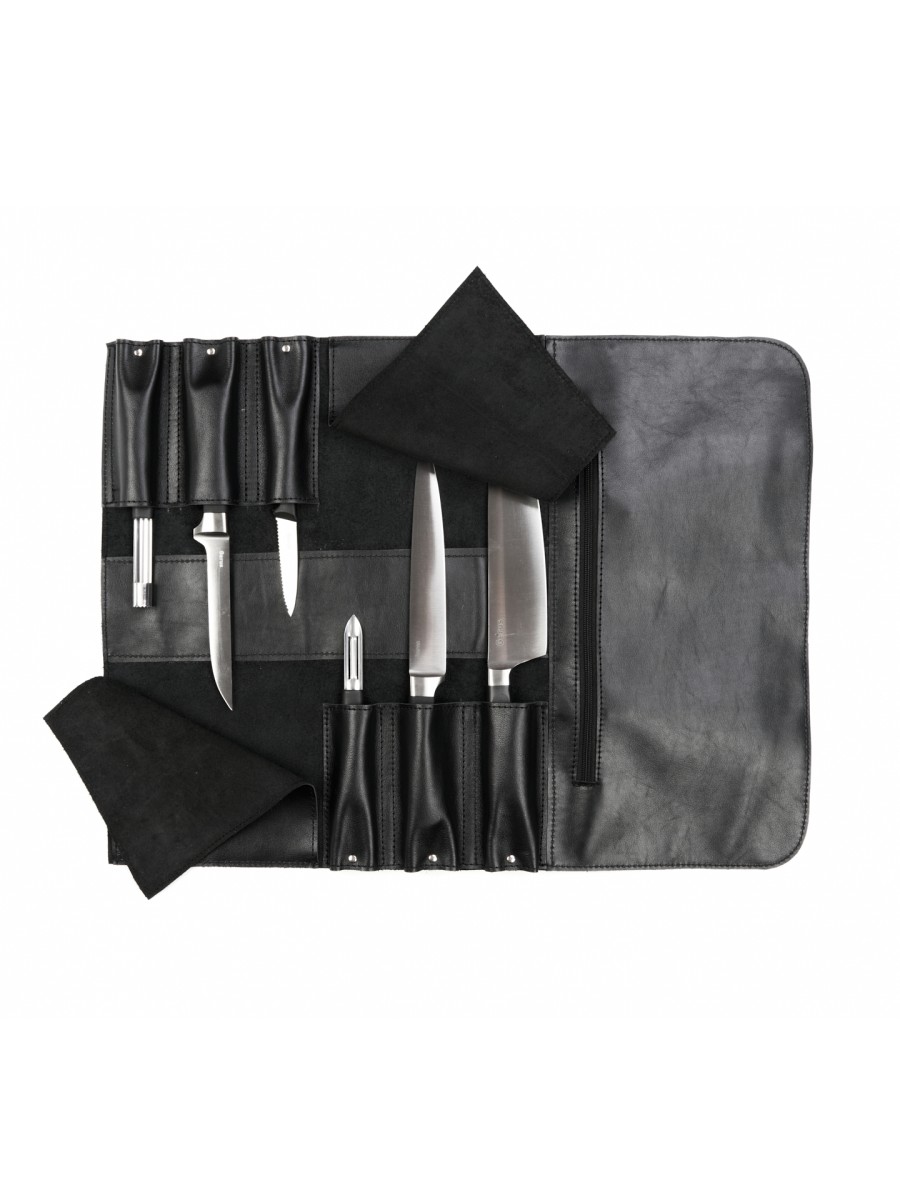 LRE503 - КОЖАНАЯ СУМКА СКРУТКА ДЛЯ НОЖЕЙ