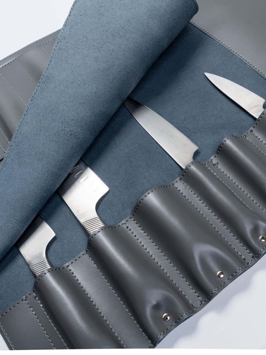 ROLL-LR750 - КОЖАНАЯ СУМКА СКРУТКА ДЛЯ НОЖЕЙ