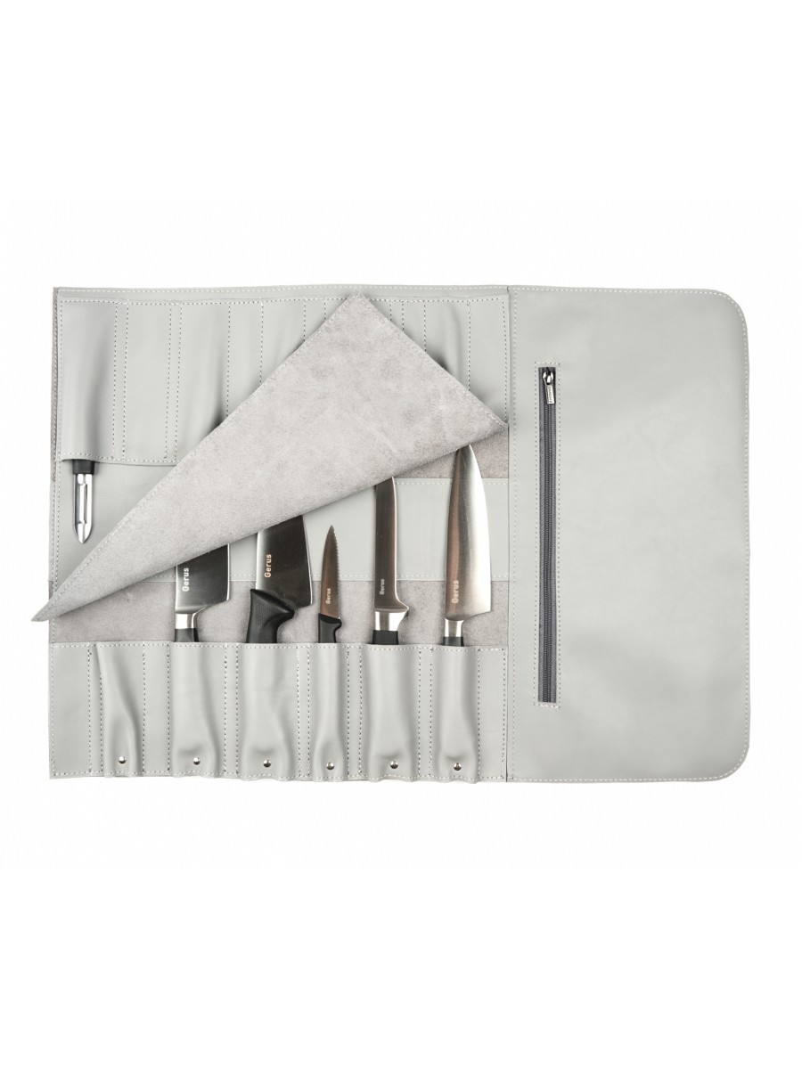 LRE700 - КОЖАНАЯ СУМКА СКРУТКА ДЛЯ НОЖЕЙ