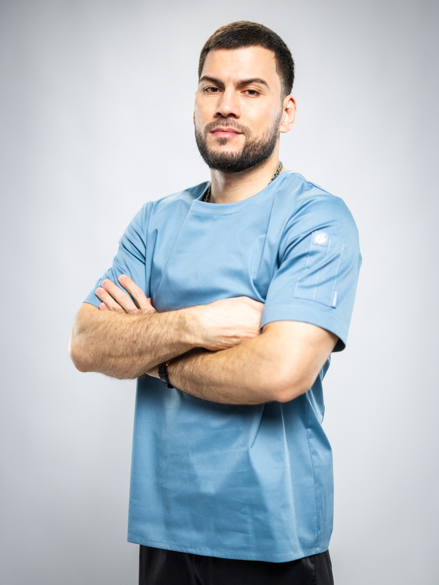 380BLSN - ПОВАРСКОЙ КИТЕЛЬ ФУТБОЛКА